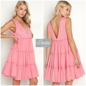 Like New - Devotion Twins Samos Short Pink Cotton Dress (S)